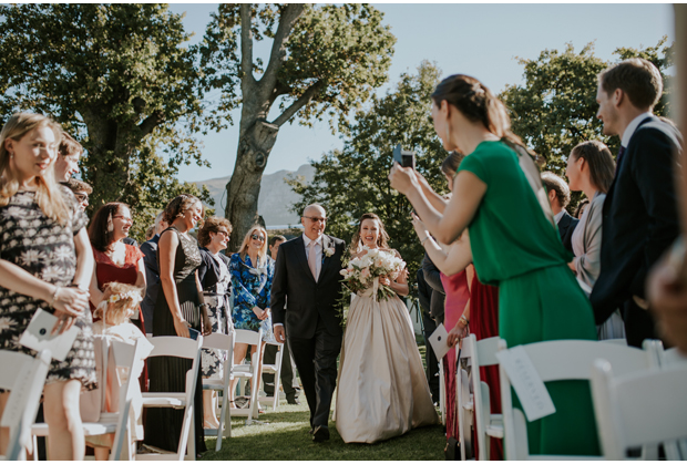 Buitenverwachting-Wedding-Venue-Constantia-Western-Cape-Outdoor-Ceremony-Father-Daughter