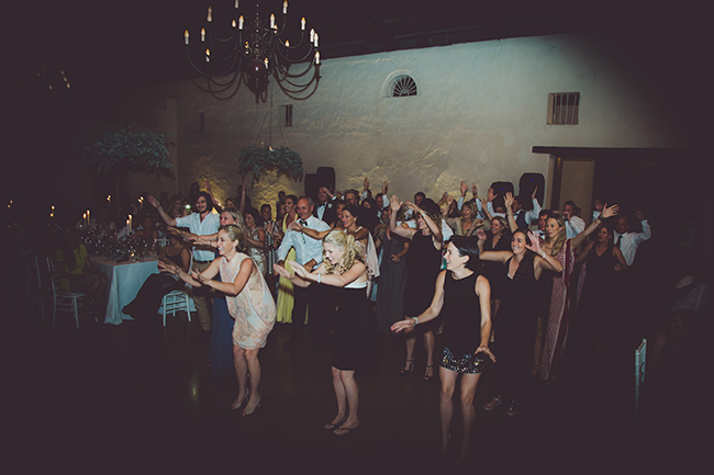 Flash mob dance at a wedding