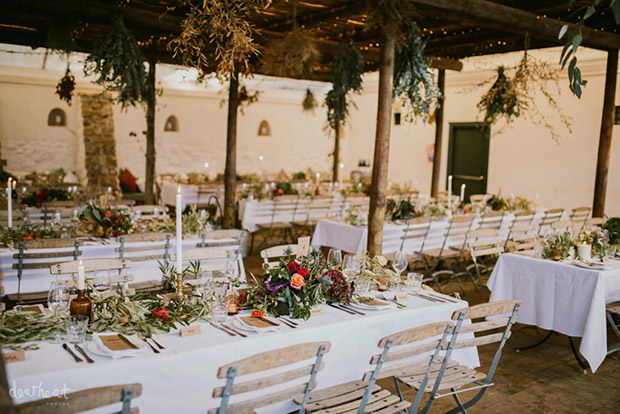 Wedding Reception in the Courtyard at Jonkershuis 