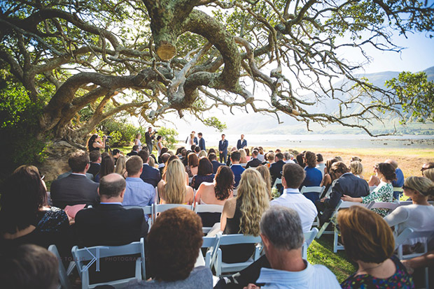 Wedding Ceremony Under the the Old Tree at Mosaic Sanctuary, Stanford