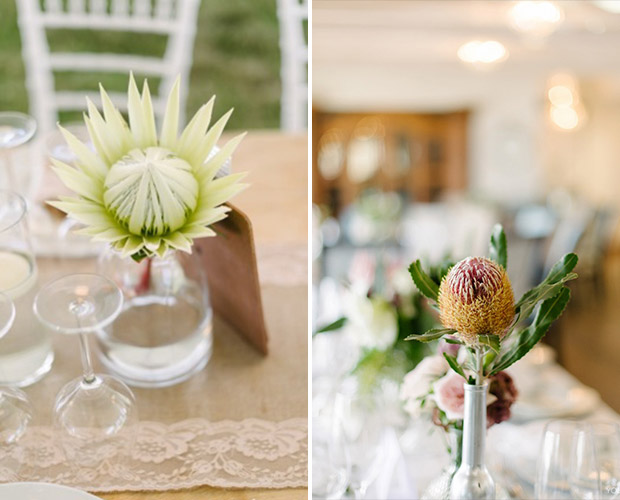 Protea Wedding Table Decor