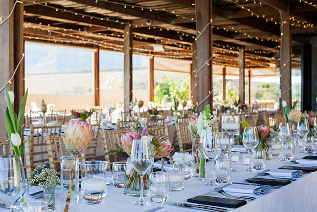 Hidden Valley Wine Estate Wedding Venue Indoor Reception Setup