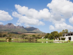 Webersburg Lake with Green Lawns Wedding Venue Stellenbosch