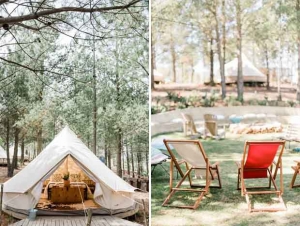 Cherry Glamping Wedding Venue Elgin Valley Tent Interior Camping Chairs