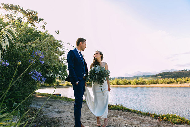 Bride and Groom at Glenbrae Venue Studio Wedding Venue Cape Town