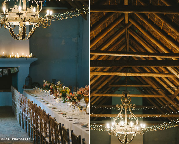 Hawksmoor House wedding venue barn reception area Stellenbosch