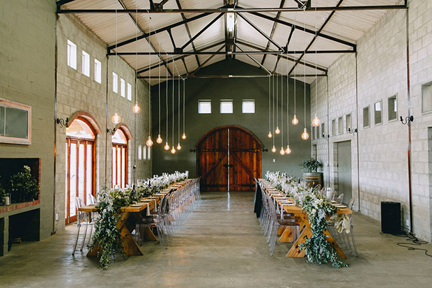 Reception area at Glenbrae Venue Studio Wedding Venue Cape Town