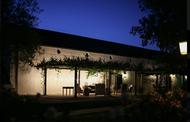 Au D'Hex Winelands Wedding Venue Cape Town at night