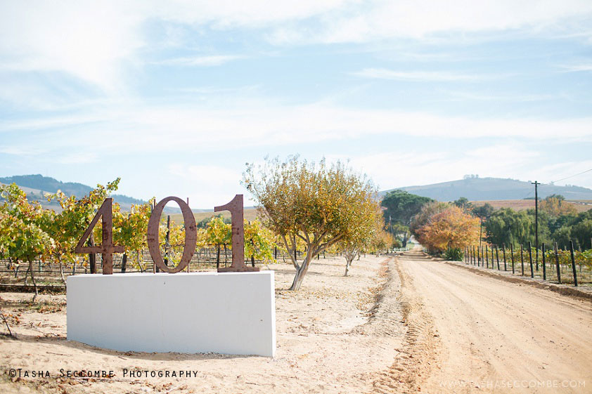 401 Rozendal entrance to the wedding venue, Stellenbosch