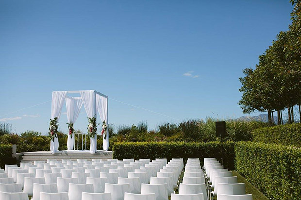 Wedding Ceremony at Cavalli Estate Wedding Venue Cape Town