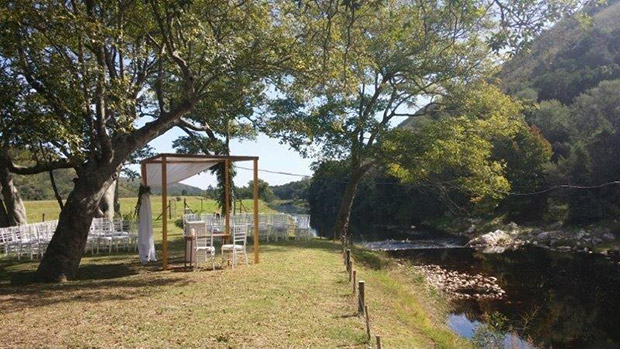 Somerset Gift Wedding Venue Outdoor Wedding Ceremony by River