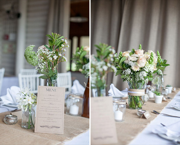 Table Flowersc at the Range Cape Town Wedding Venue