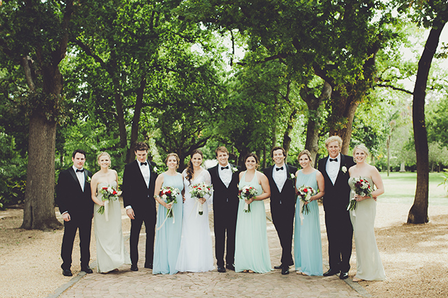 Bridal party at Nooitgedacht Estate wedding venue