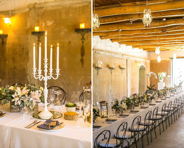 Wedding Reception Decor at Cabrieres Wedding Venue Montagu by Claire Nicola Photography