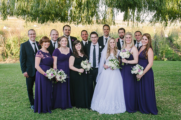 Wedding Party on the Lawn at Brenaissance Wine Estate