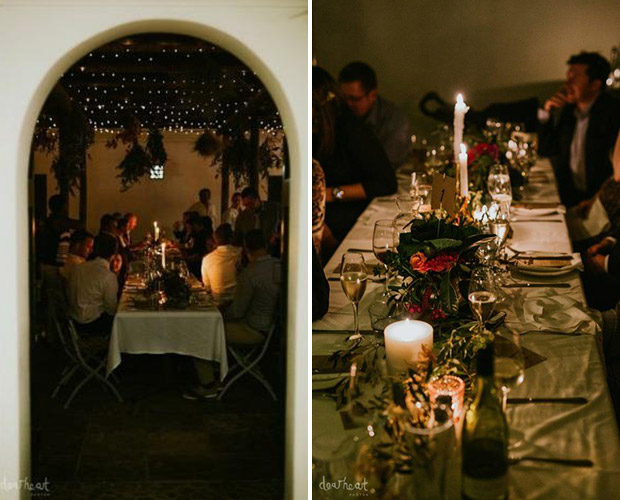 Wedding Reception in the Courtyard at Jonkershuis