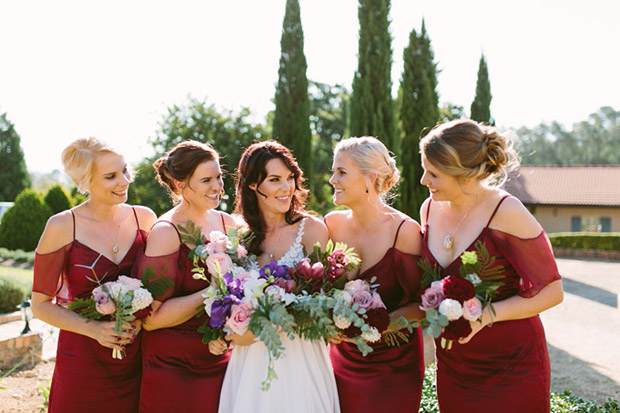 Bridesmaids Bride and Bouquets at Ashanti Estate Illuminate Wedding Photography  Cape Town 