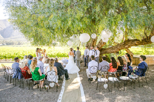 Wedding Ceremony Cabrieres Wedding Venue by Claire Nicola Photography