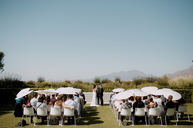 Wedding Ceremony at Cavalli Wine Estate Stud Farm Stellenbosch Wedding