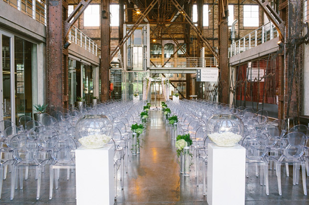 Wedding Ceremony setup at Turbine Hall Wedding Venue Joburg by Ladd and Las Wedding Photography