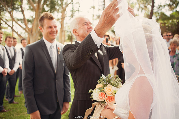 Proud Father Handing Over His Daughter to be married