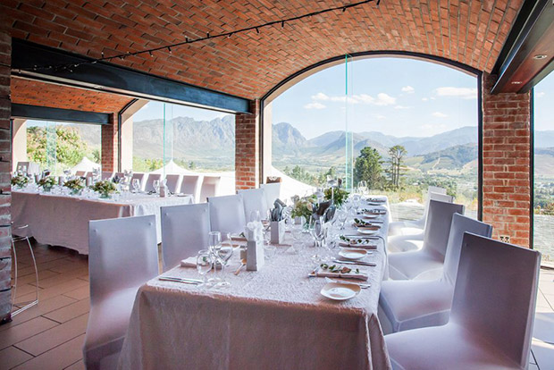 Inside Reception Area at  Roca Wedding Venue Franschhoek Cape Town
