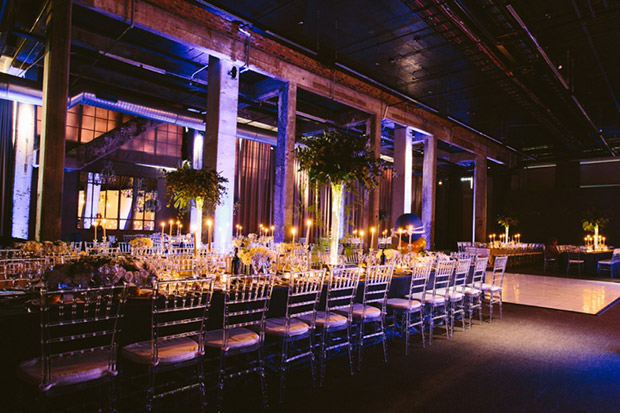 Wedding Reception Lighting at Turbine Hall Wedding Venue Joburg by Ladd and Las Wedding Photography