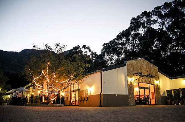 Allesverloren Wedding Venue Riebeek Kasteel Reception Lights Dark