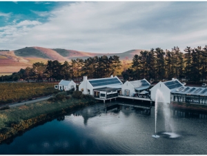 Cassia Wedding Venue Durbanville Aerial View Lake and Venue